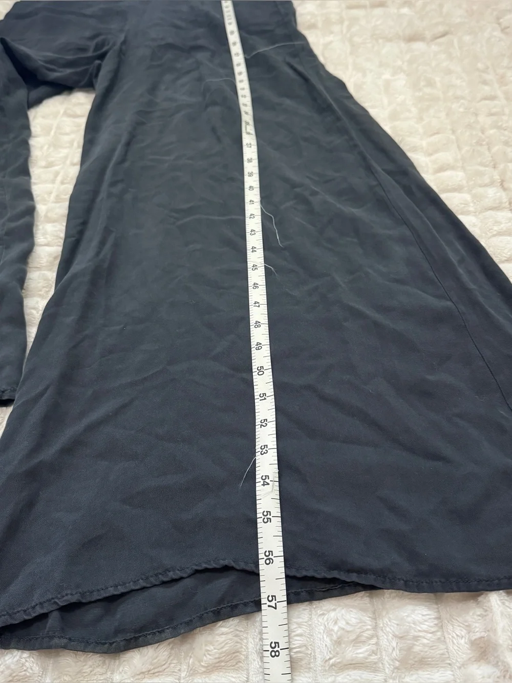 Bella Dahl Small Charcoal Sleeveless High Neck Wide Leg Jumpsuit